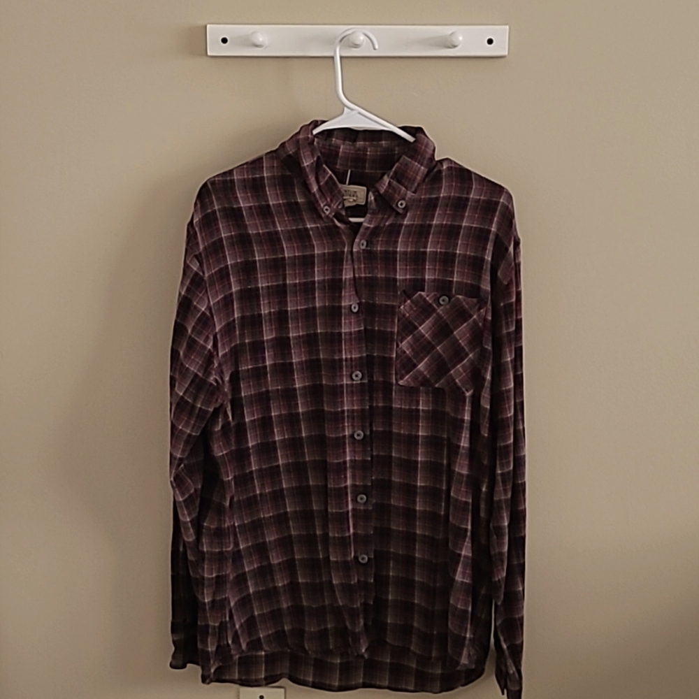 Plaid Long Sleeve Flannel Shirt